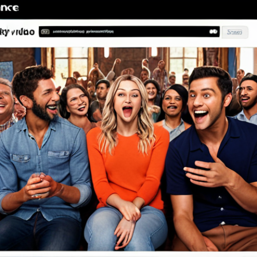 Home 4 **Engaged Audience:** A vibrant online community interacting with video content, highlighting comments, shares, and enthusiastic reactions.