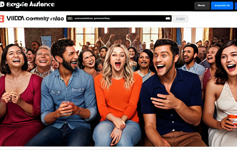 **Engaged Audience:** A vibrant online community interacting with video content, highlighting comments, shares, and enthusiastic reactions.