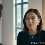 Home 20 영상콘텐츠 제작에서 인터뷰 촬영 기법 - A cozy, naturally lit indoor café scene for an interview setup, featuring a well-dressed adult seate...
