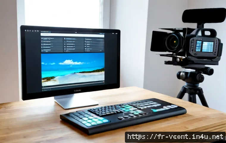 영상콘텐츠 전문가를 위한 SEO 최적화 가이드 - Photorealistic French video content strategist in a bright Paris creative studio, reviewing a video ...